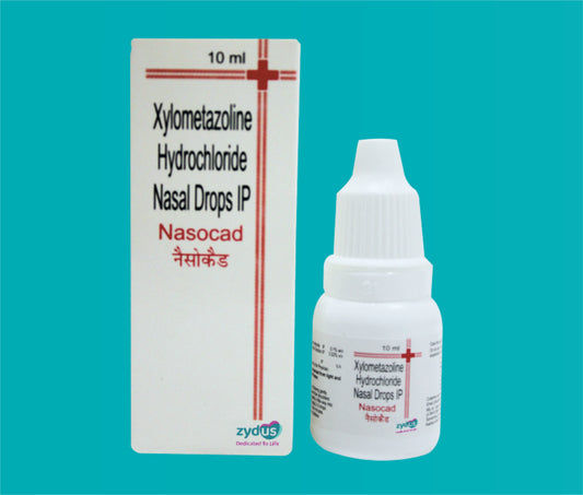 Nasocad Nasal Drop (10ml.)Xylometazoline 0.1% by Zydus