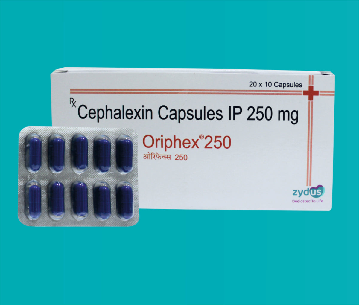 Oriphex 250 Cap. (20X10)Cephalexin 250 Mg by Zydus