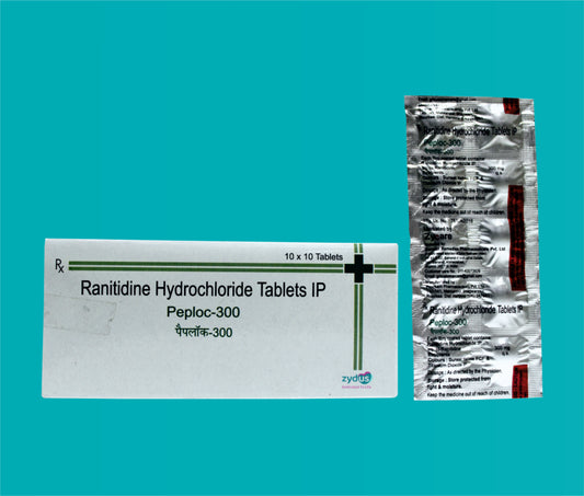 Peploc 300 Tab. (10x10)Ranitidine 300 Mg by Zydus
