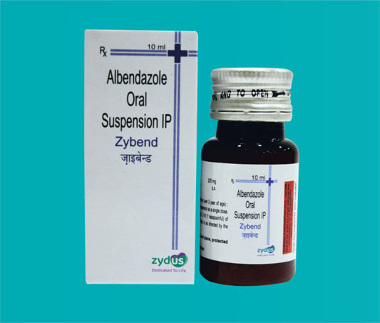 Zybend Susp. (1X10ml.)Albendazole 200 Mg by Zydus