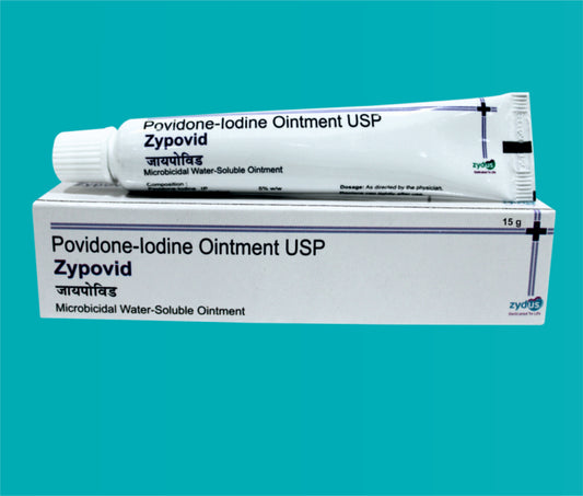 Zypovid Ointment  (15gm)Povidone Iodine I.P. ----5 % W/W by Zydus