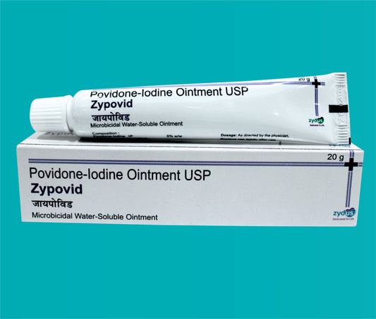 Zypovid Ointment  (20gm)Povidone Iodine I.P. ----5 % W/W by Zydus