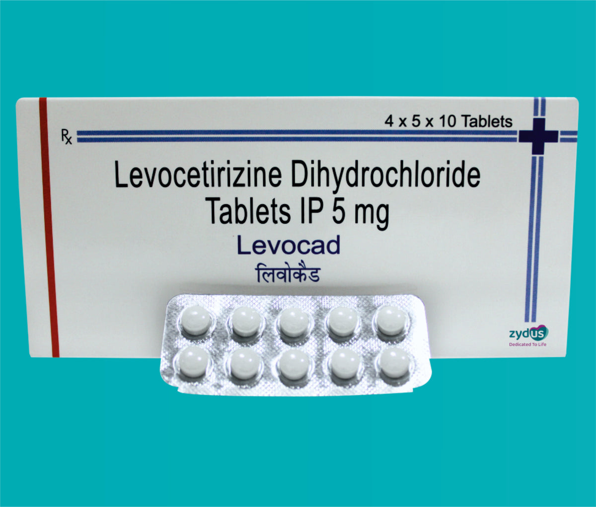 Levocad Tab (Blister) (20X10)Levocetirizine 5 Mg by Zydus