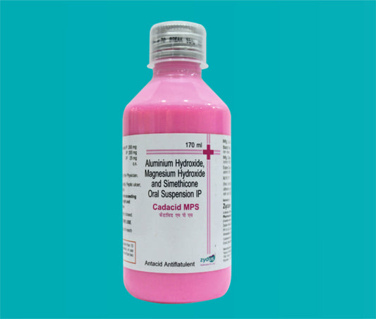Cadacid MPS  (170ml.)Activated Dimethicone 50 Mg + Magnesium Hydroxide 250 Mg + Aluminium Hydroxide 250 Mg by Zydus