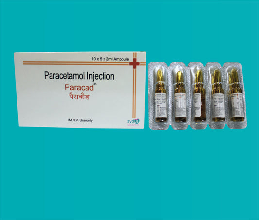 PARACAD INJ. (2ml.)Paracetamol 150 Mg by Zydus