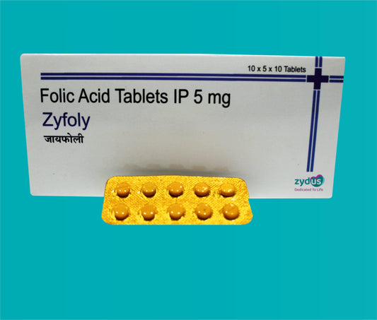 Zyfoly Tab (50X10)Folic Acid 5 Mg by Zydus