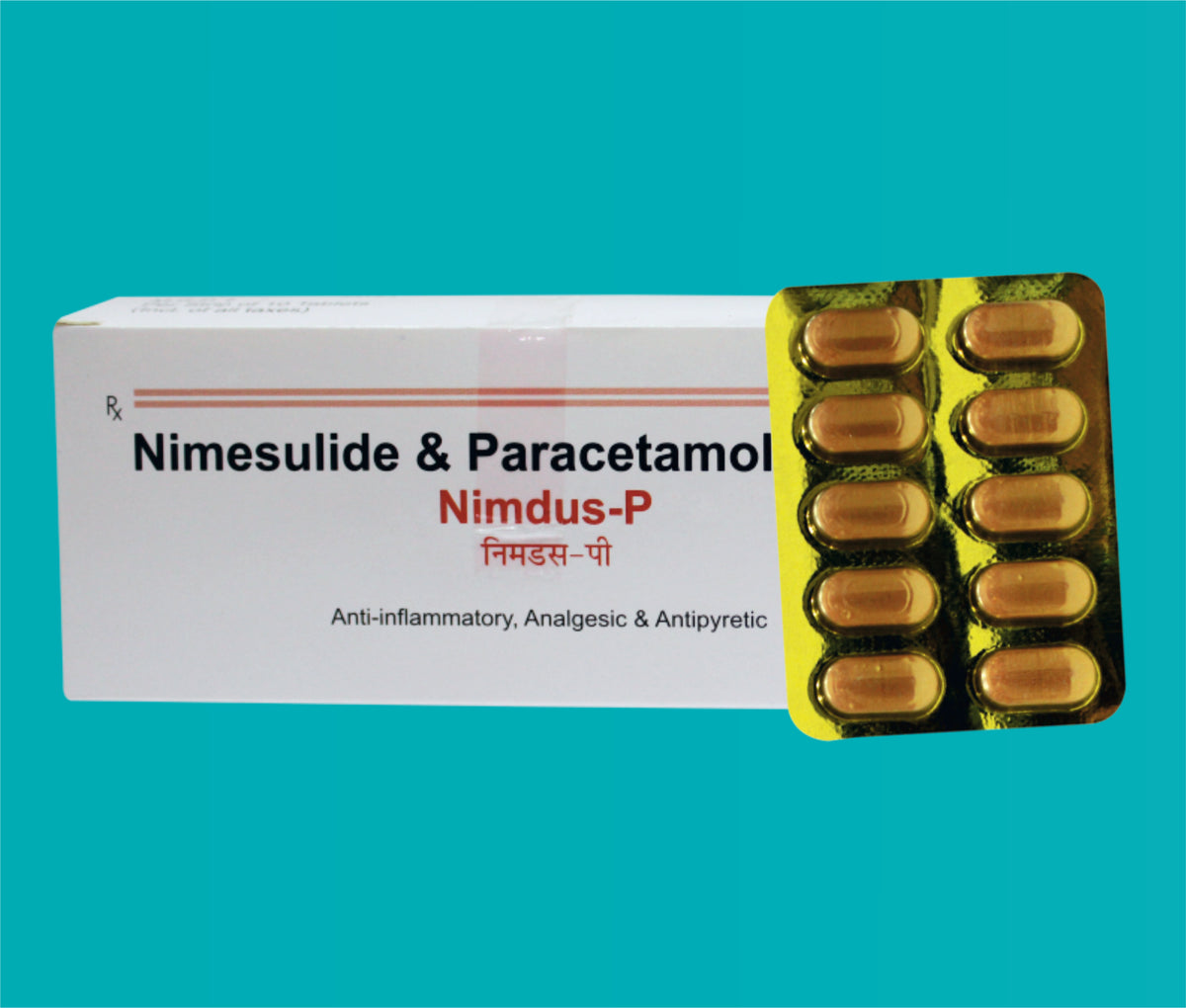 Nimdus-P Tab (Yellow) 
Blister Pack (20X10)Nimesulide 100 Mg + Paracetamol 325 Mg by Zydus