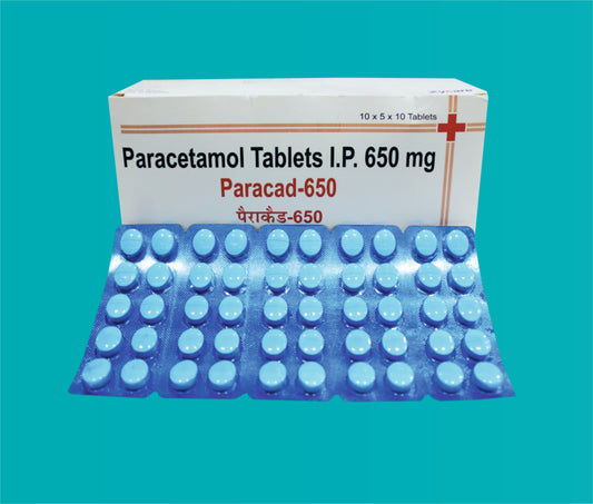 Paracad  650 Tab (50x10)Paracetamol 650 Mg by Zydus
