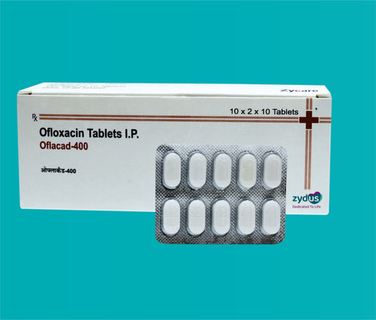 Oflacad 400  Tab. (20X10)Ofloxacin 400 Mg by Zydus