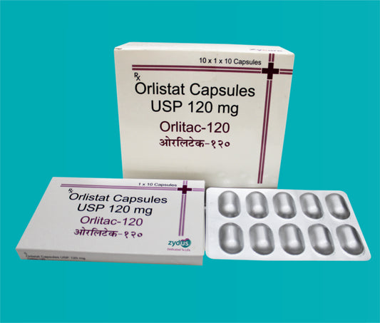 Orlitac 120 Capsule  (10x1x10)Orlistat 120 Mg by Zydus