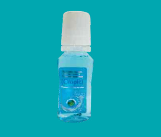 Oropic Mouth Wash 
 (100ml.)Chlorhexidine Gluconate 0.2% + Sodium Fluoride 0.05% + Zinc Chloride 0.09% by Zydus