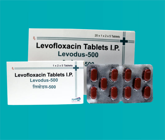 Levodus 500 Tab (2x20x5)Levofloxacin 500 Mg by Zydus