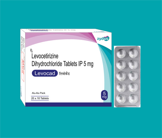 Levocad  Tab (Alu-Alu) (1X20X10T)Levocetirizine 5 Mg by Zydus