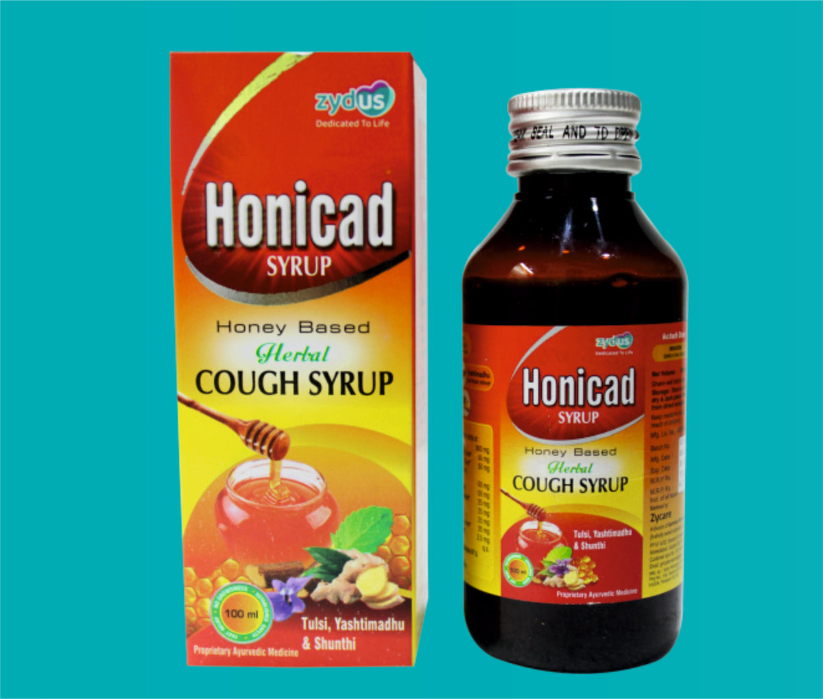 Honicad Cough Syrup  (100ml)Honicad Cough Syrup by Zydus