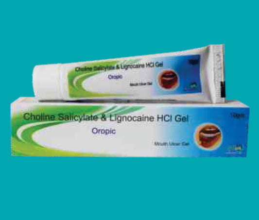 Oropic Mouth Ulcer Gel  (10gm)Choline Salicylate 8.7% + Lignocaine 2% by Zydus