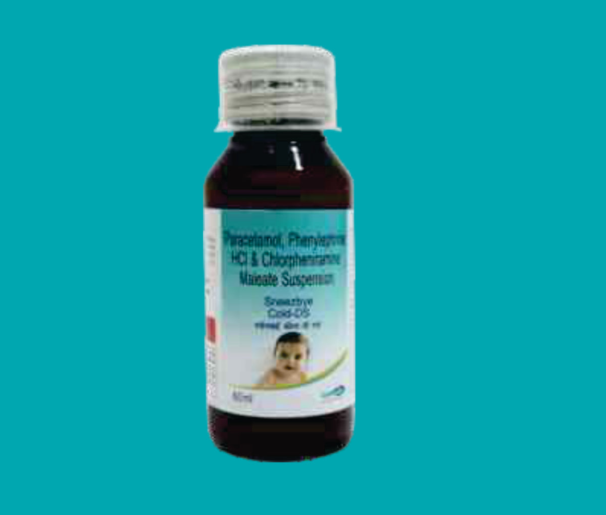 Sneezbye Cold DS Susp with Measuring Cap  (60ml.AmberColourPetBottle
)Paracetamol 250 Mg + Phenylephrine 5 Mg + Chlorpheniramine 2 Mg by Zydus