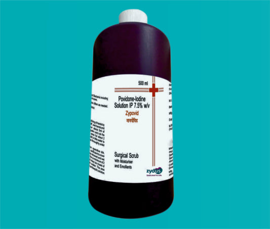 Zypovid Scrub (500ml)Povidone-Iodine Ip 7.5%W/V by Zydus