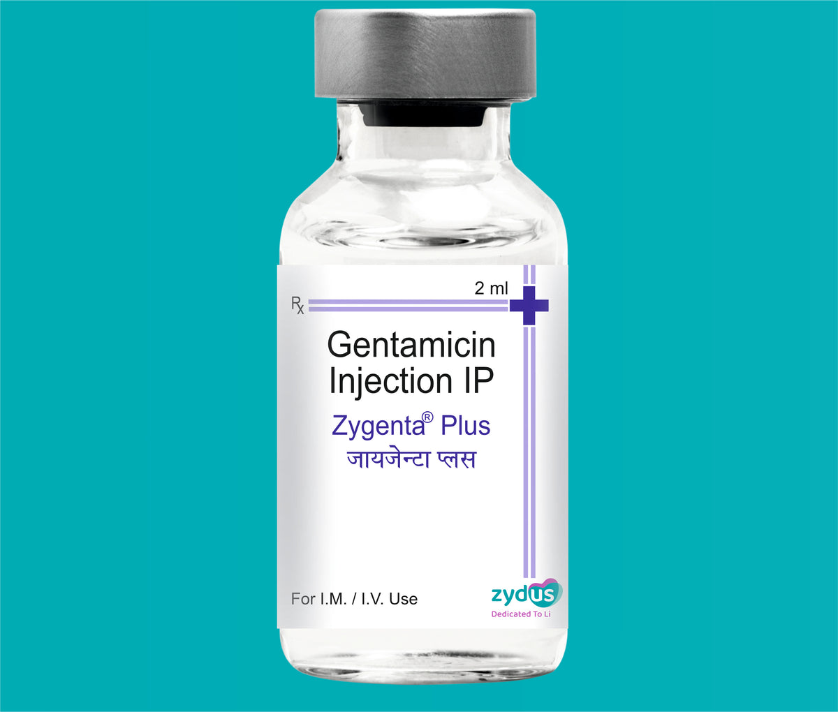 Zygenta Plus Inj 2 ml (2ml)Gentamicin 40 Mg by Zydus