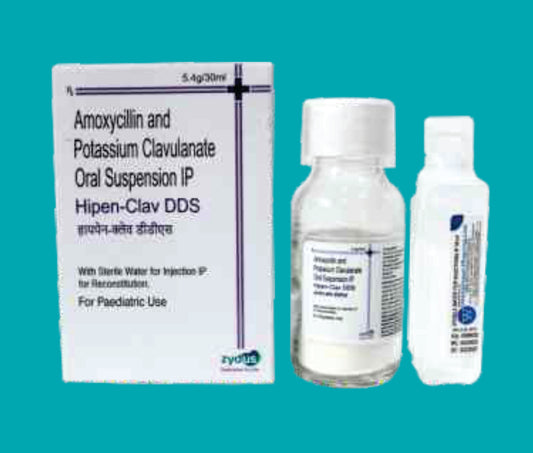 Hipen Clav  DDS Sup 30 ml.
 with WFI (30 ml ) (30ml.)Amoxicillin 400 Mg + Clavulanic Acid 75 Mg by Zydus