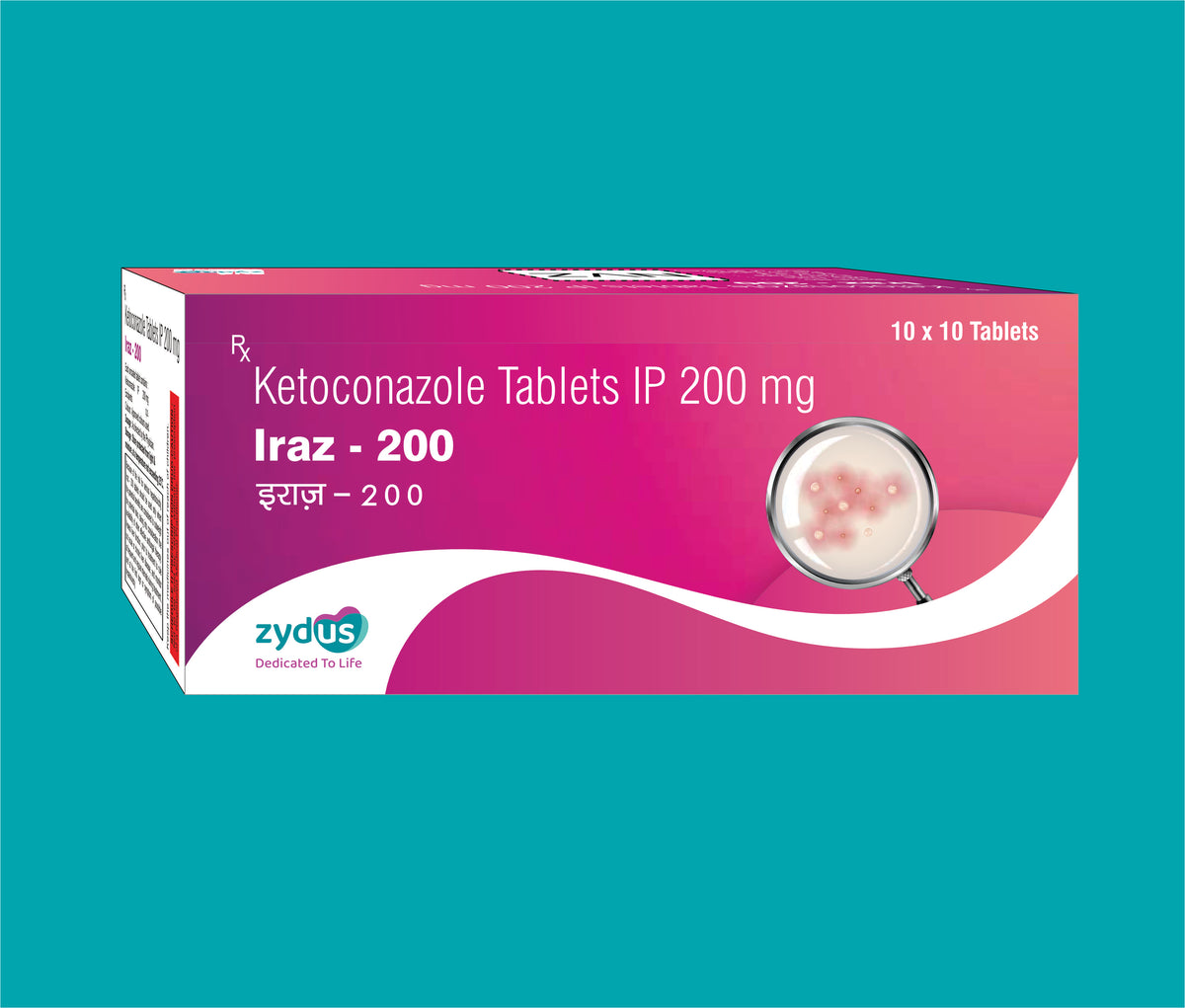 Iraz 200 (10x10)Ketoconazole 200 Mg by Zydus