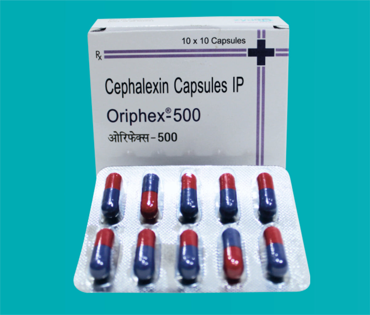 Oriphex 500 Cap  (10X10)Cephalexin 500 Mg by Zydus