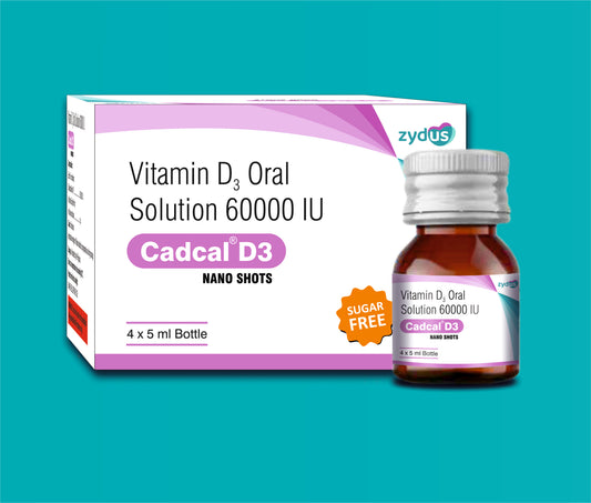 Cadcal D3 Nano (4x5ml)Vitamin D3 60,000 Iu by Zydus