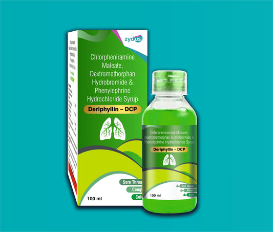 Deriphyllin DCP Syrup (Chlorpheniramine Maleate 2 Mg + Phenylephrine Hydrochloride 5 Mg + Dextromethorphan Hydrobromide 10 Mg)