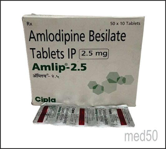 Amlip 2.5mg Tablet (Amlodipine 2.5 Mg)