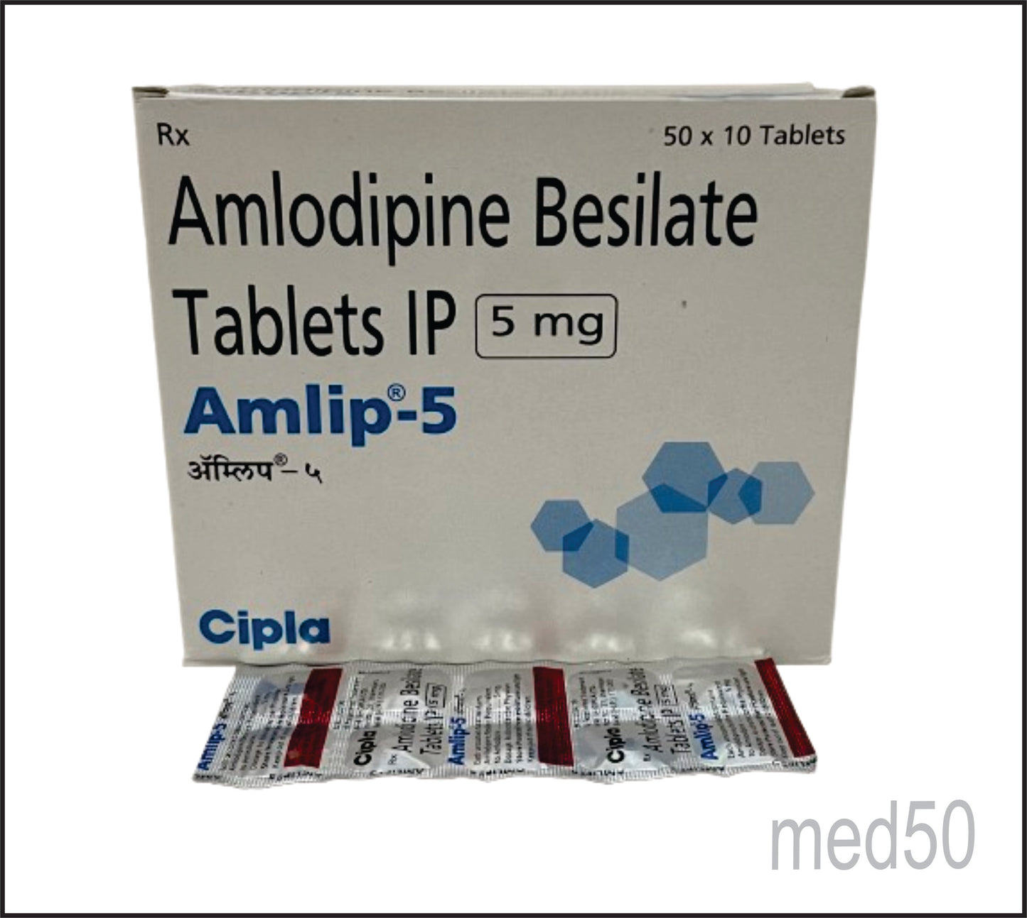 Amlip 5 Tablet (Amlodipine 5MG)