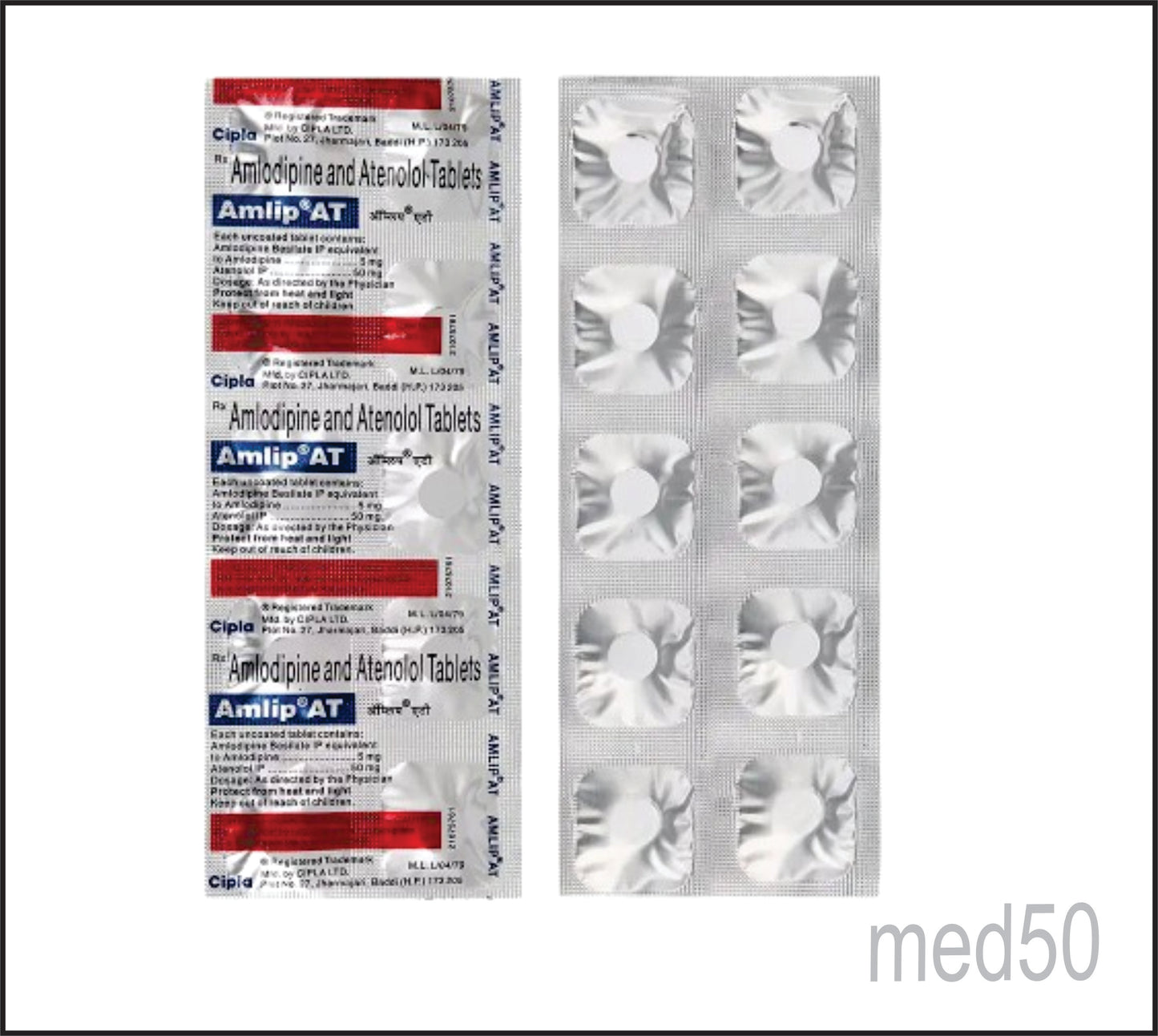 Amlip At Tablet (Amlodipine 5Mg +Atenolol 5Mg)