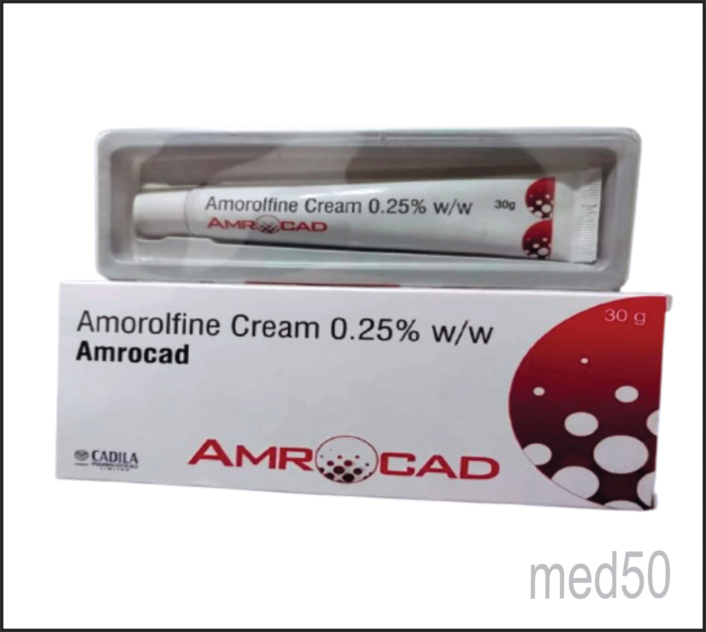 Amrocad Cream (Amorolfine 0.25 %)