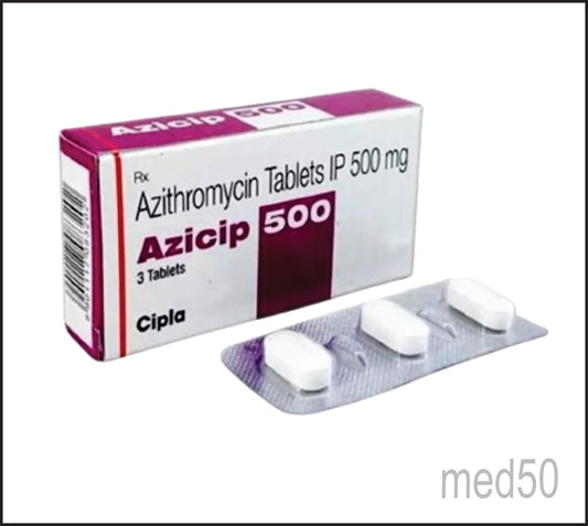 Azicip 500 Tablet (Azithromycin 500 Mg)
