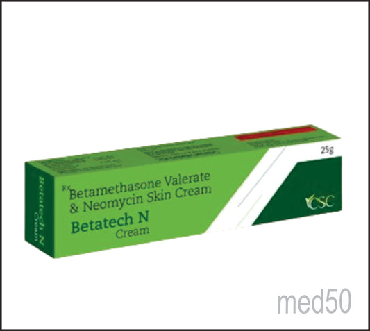 Betatech N Cream (Betamethasone 0.10% w/w + Neomycin Sulphate 0.50% w/w )