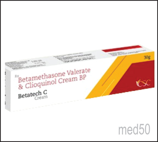 Betatech C Cream (Betamethasone 0.10% w/w + Clioquinol IP 3.00% w/w)