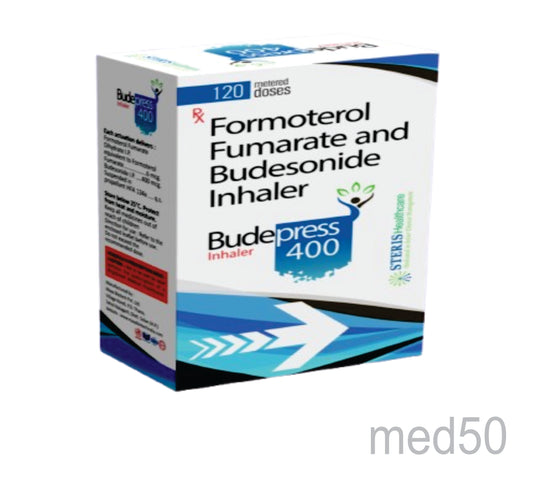 Budepress 400mcg Inhaler (Budesonide 400 Mcg+Formoterol Fumarate 6 Mcg)