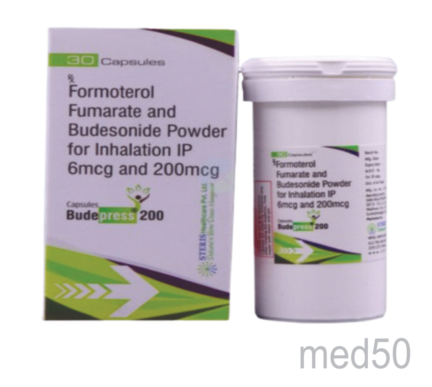 Budepress 200 Capsule (Formoterol 6mcg+ Budesonide 200mcg)