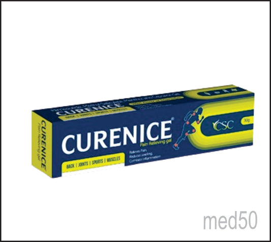 Curenice Gel (Nimesulide 10 mg+Methyle Salycylate 100 mg+Menthol 50mg +Capsaicin 0.25 mg ) by CSC