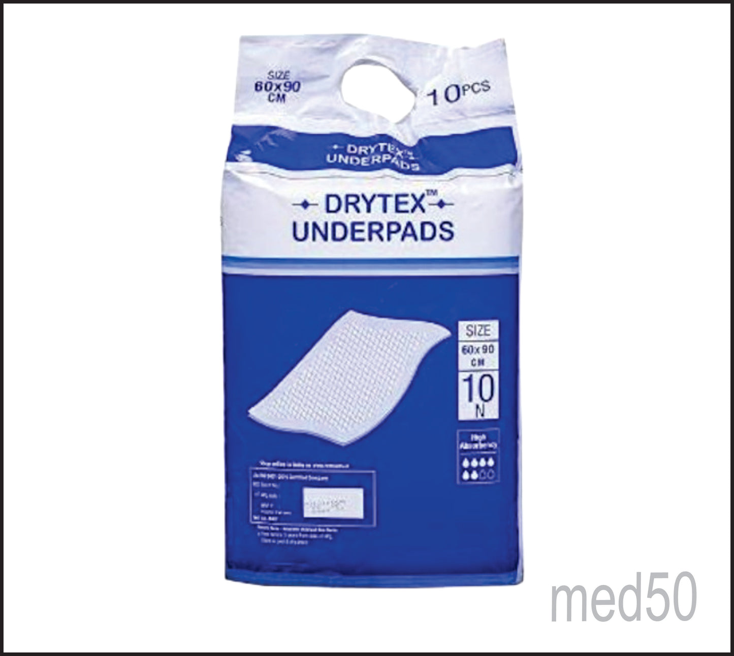 DRYTEX  INCONTINENCE UNDERPADS