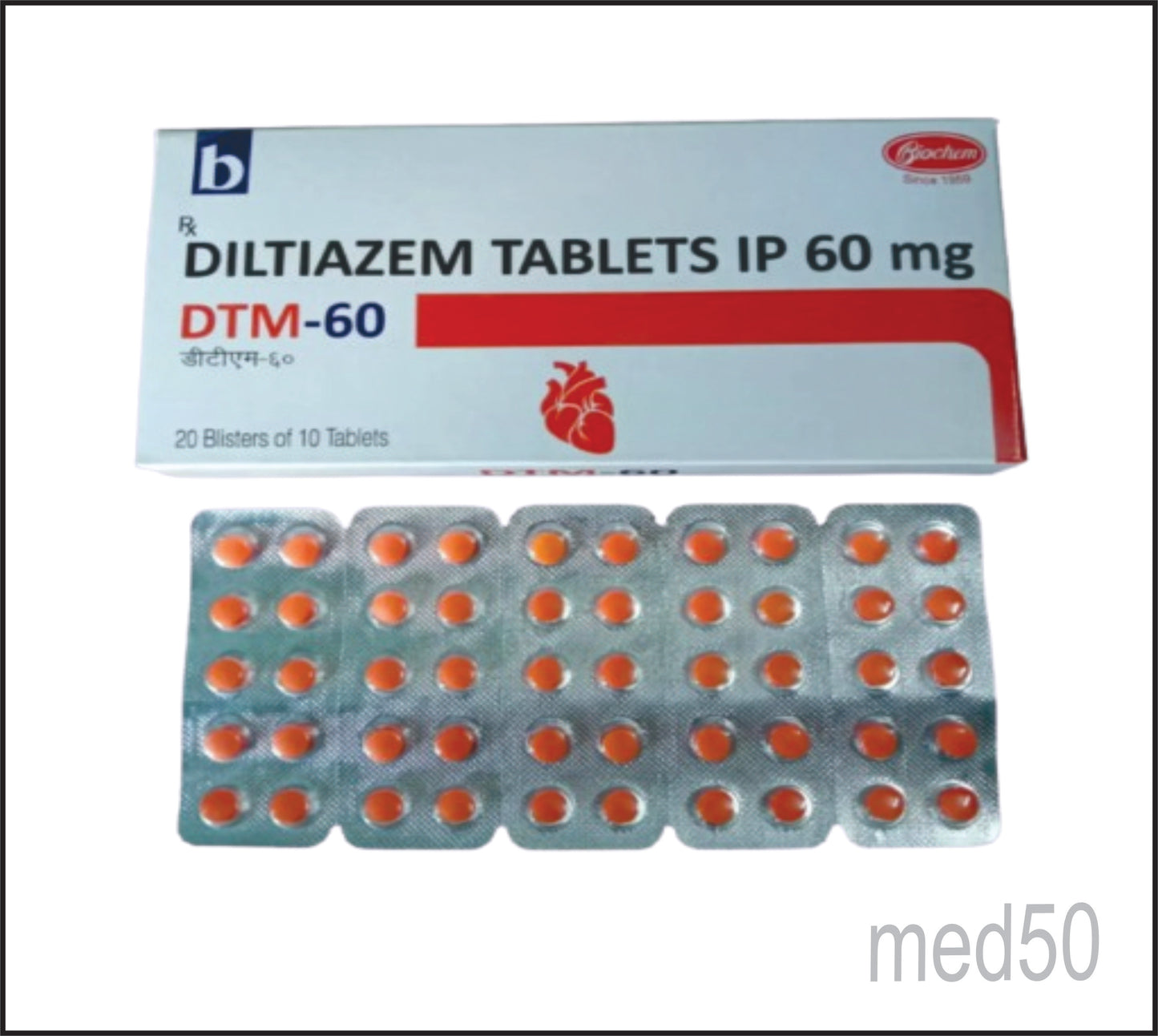 DTM 60 mg Tablet (Diltiazem 60mg)