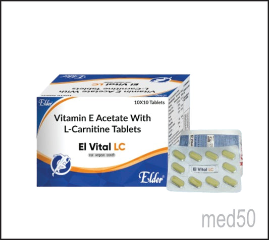 EL VITAL LC TAB (Vitamin E Acetate with L-Carnitine)