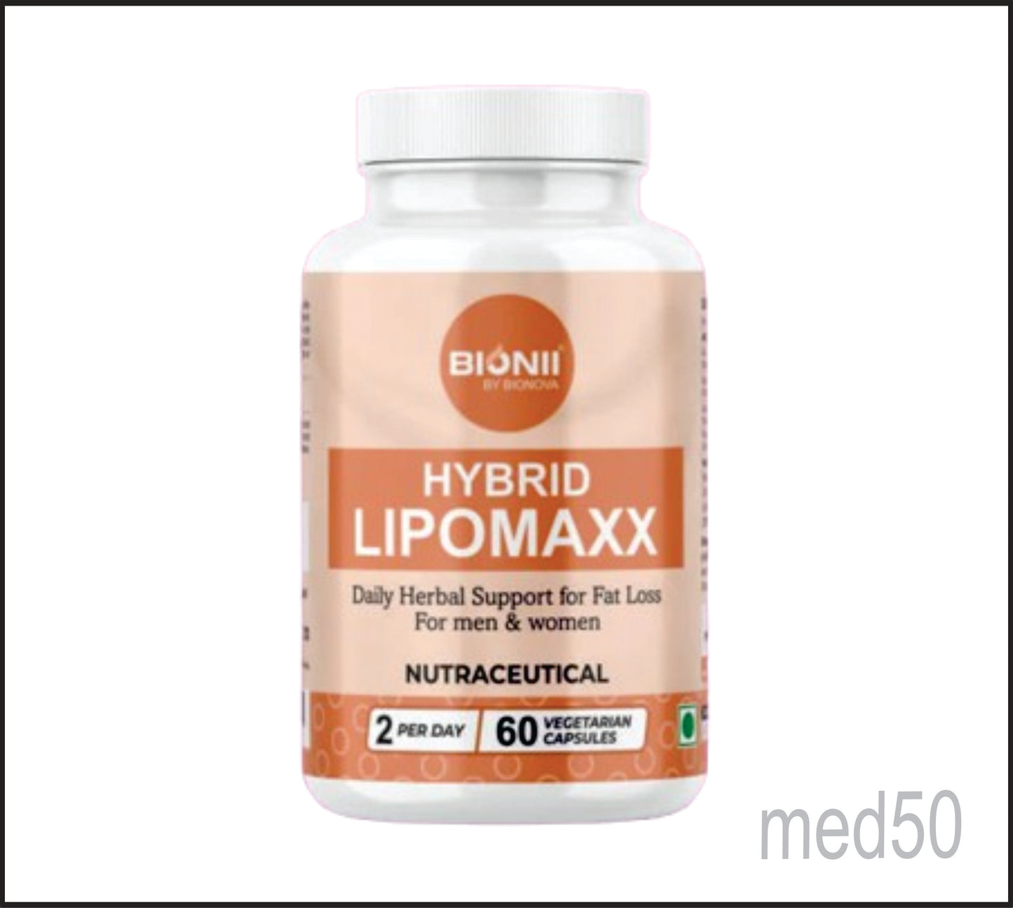 HYBRID LIPOMAXX CAPS (Garcinia Cambogia Extract-250 mg, Green Tea Extract-180 mg, Grape Seed Extract-20 mg, Piper Nigrum Extract-5 mg)