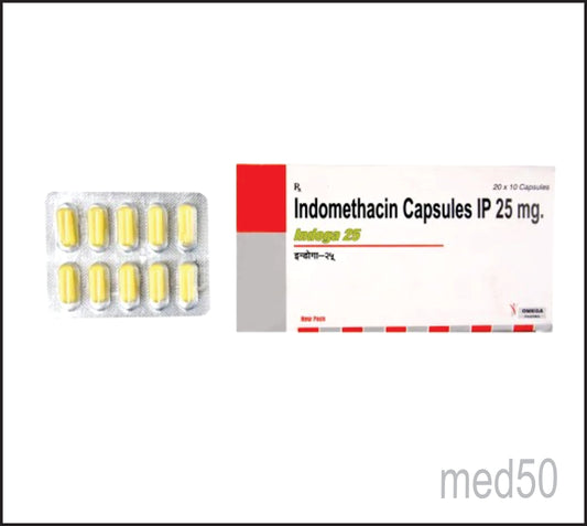 Indoga 25mg Capsule (Indomethacin 25Mg)