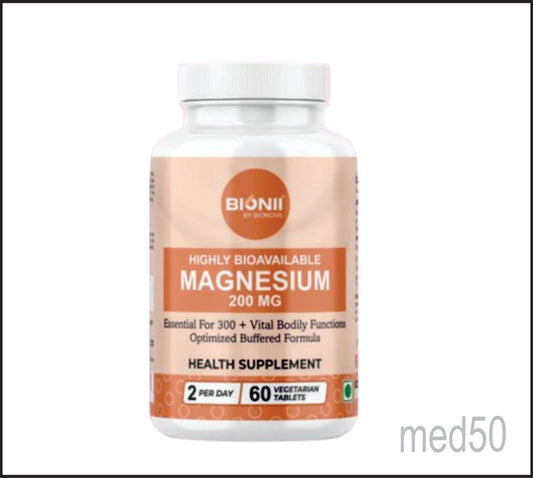 MAGNESIUM 200 MG TABS (Magnesium-200 mg (as Buffered-Magnesium Bisglycinate)
