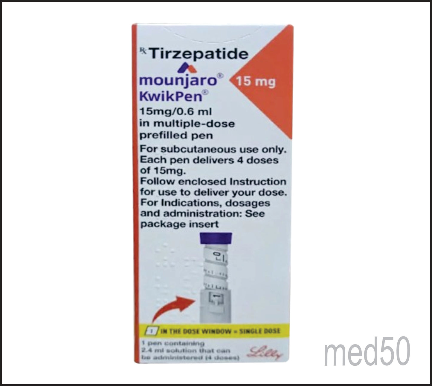 MOUNJARO 15MG PEN ( Tirzepatide 15 mg)
