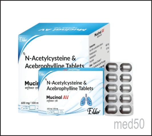 MUCINAL AV TAB ( Acetylcysteine 600mg & Acebrophylline 100mg )