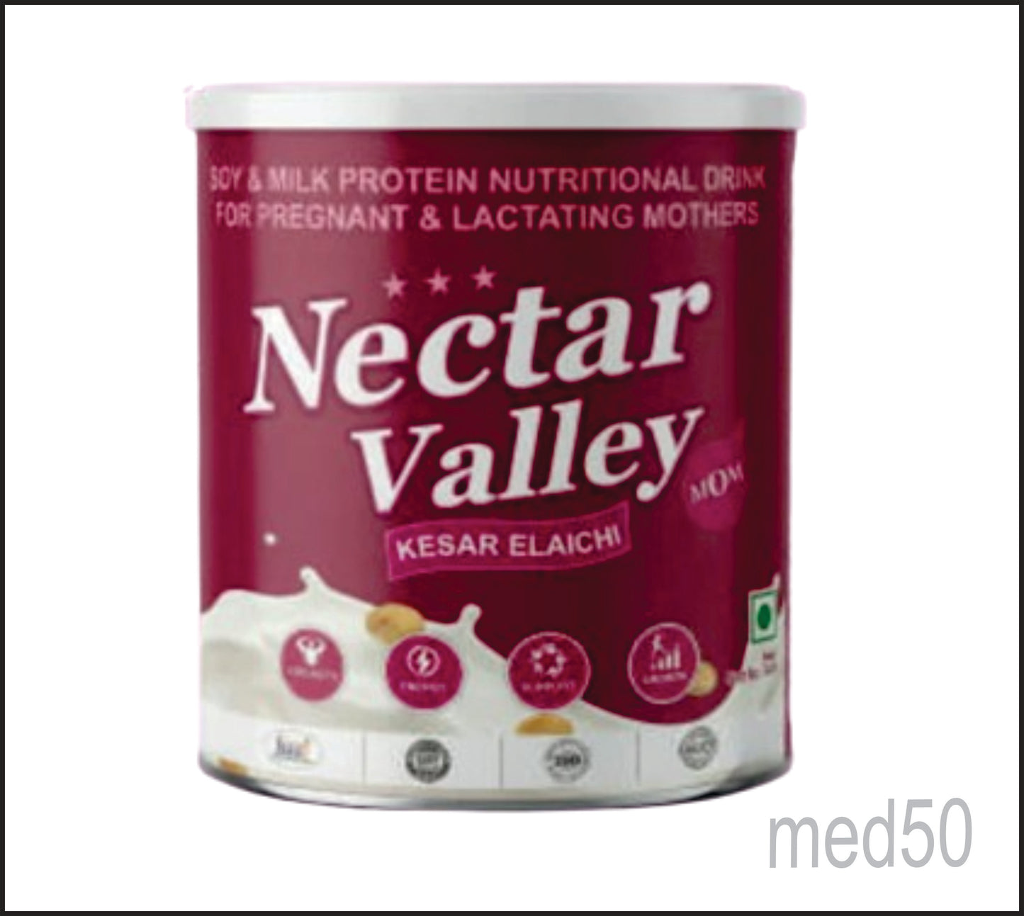 NECTAR VALLEY MOM (KESAR ELAICHI) 200 g (Protein with Fiber, Probiotics & BCAAs)