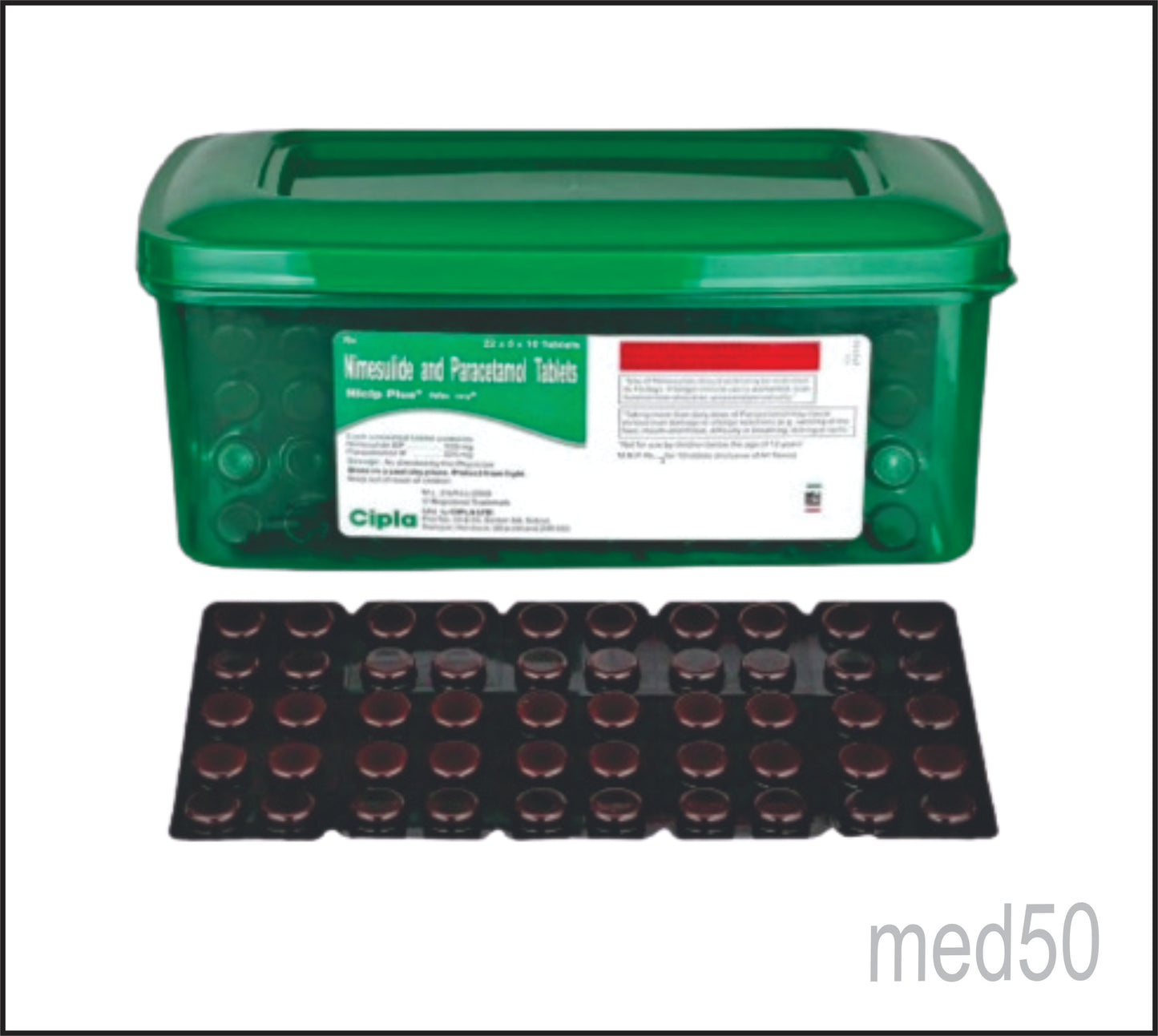 Nicip Plus Tablet (Nimesulide 100 Mg+Paracetamol 325 Mg)