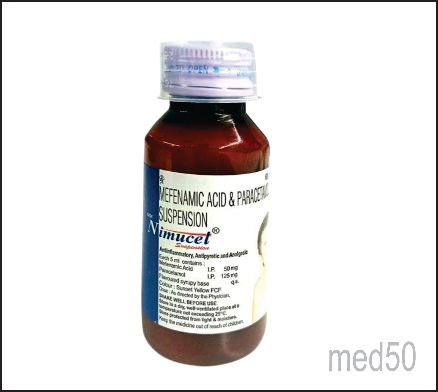 New Nimucet Syrup (Mefenamic Acid 50 mg + Paracetamol 125)