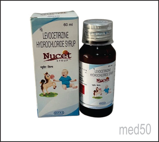 Nucet Syrup (Levocetirizine 2.5 mg)