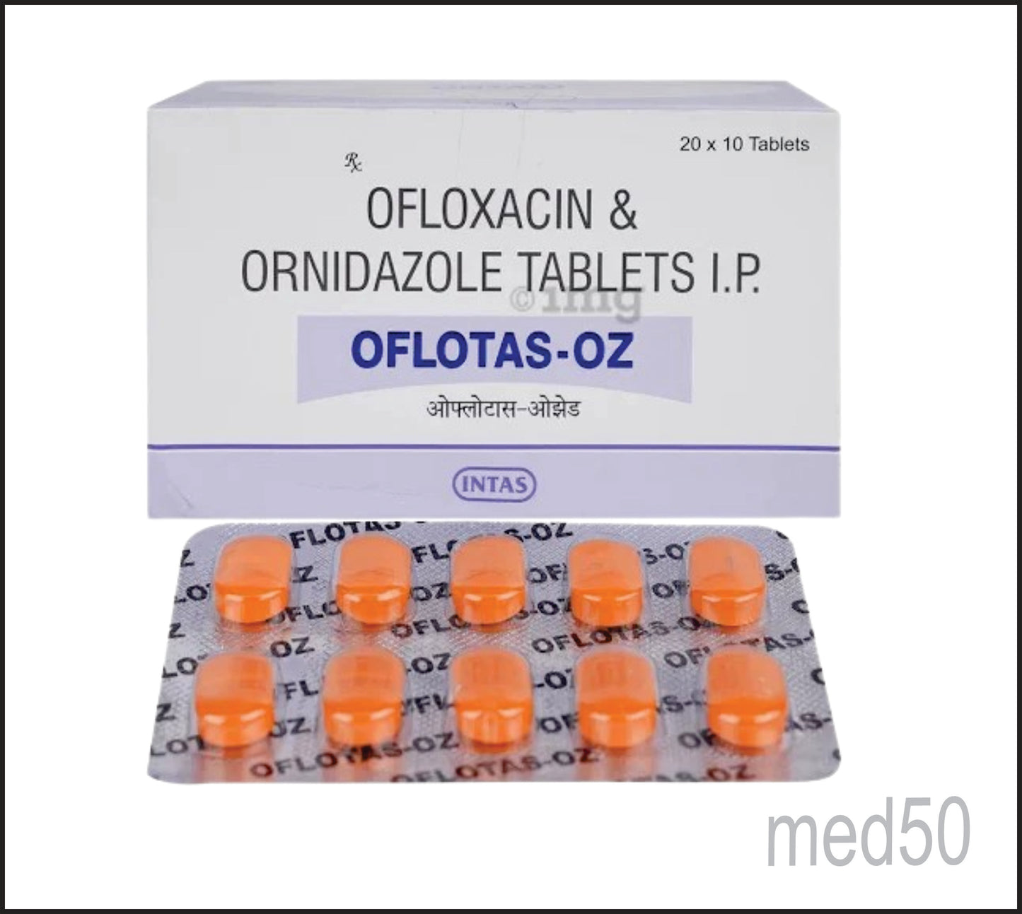 Oflotas-Oz Tab (Ofloxacin 200Mg + Ornidazole 500Mg)